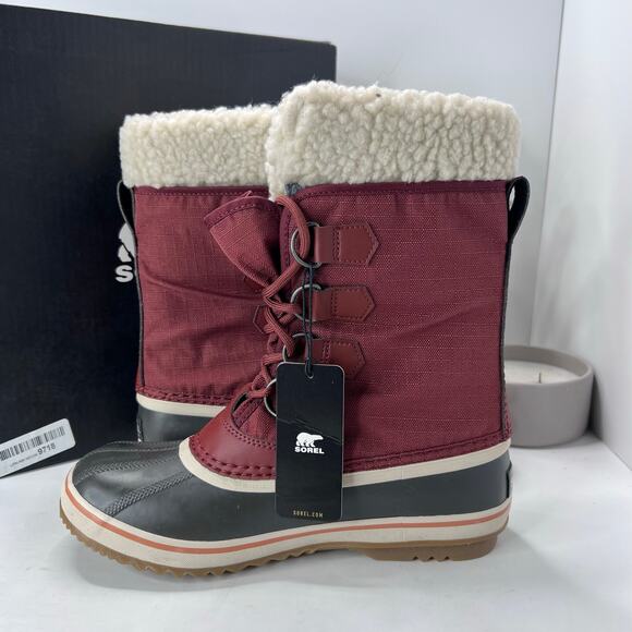 Sorel Winter Carnival Waterproof Boot Spice/Gum 10 Women 7.5 NWB Felt Liner - Picture 6 of 10